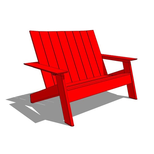 Americana Lounge Chair Double Surface Mount