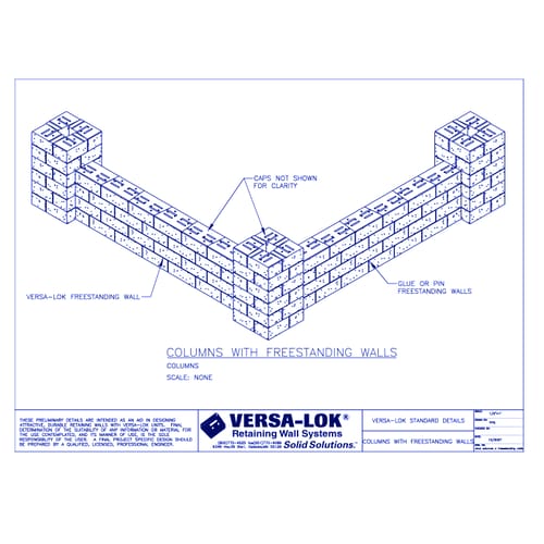 Columns with Freestanding Walls