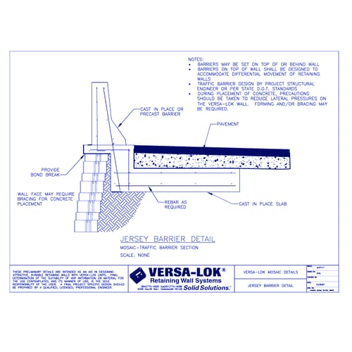 Jersey Barrier Detail