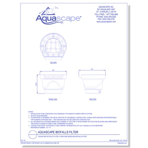 Aquascape BioFalls Filter: Signature Series 6000 BioFalls Filter
