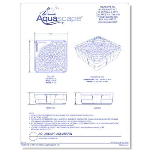 Aquascape Aquabasin: 45