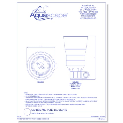 Garden and Pond LED: Spotlight Kit