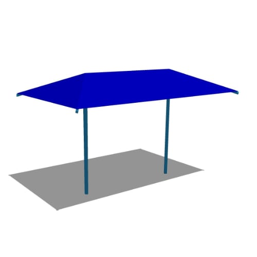 QRI178 - 20' x 12' x 10' Dual Column Rectangular Umbrella