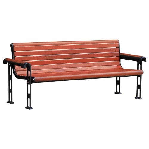 UF8008 - Bristol Series Bench with Armrest - 8'