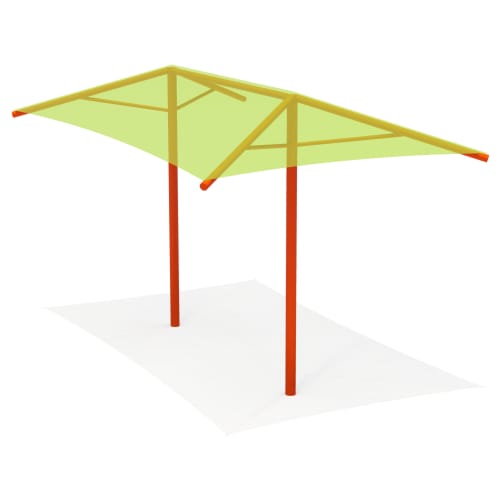 QRI178 - 20' x 12' x 10' Dual Column Rectangular Umbrella