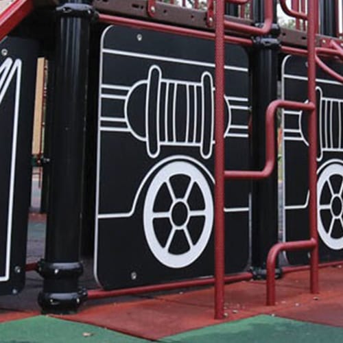 Train Front Wheel Panel