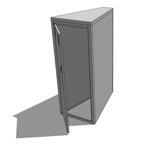 The BV-VW Vertical Wedge Bike Locker