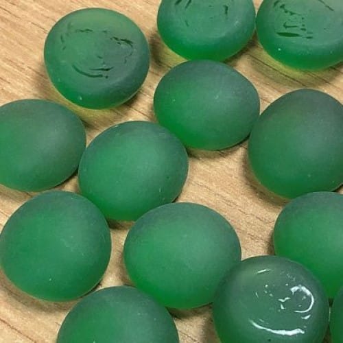 Green Frosted Glass