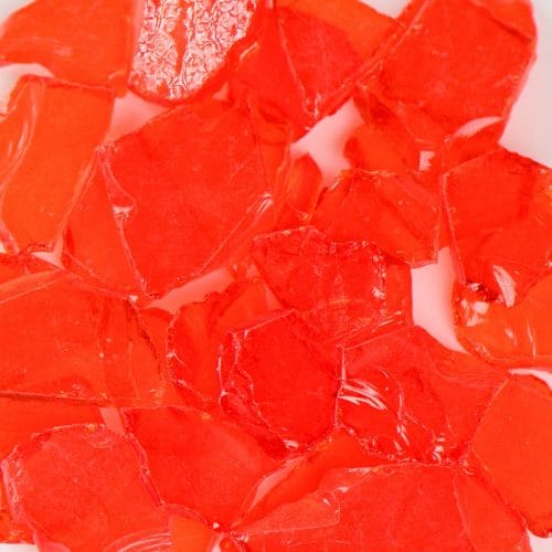Flat Orange Terrazzo Glass