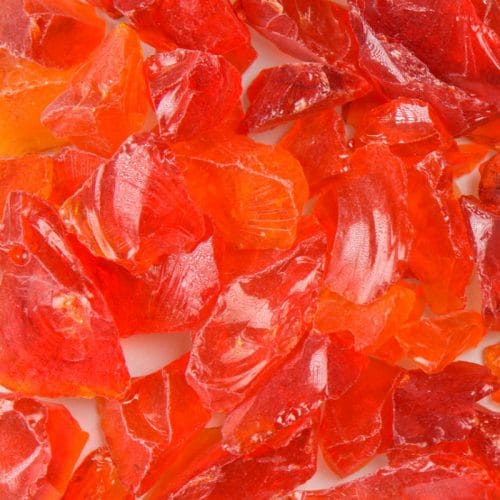Chunky Orange Terrazzo Glass