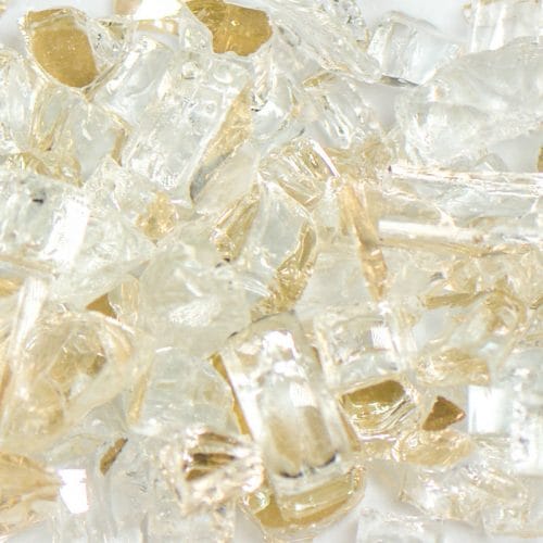 Reflective Clear Terrazzo Glass