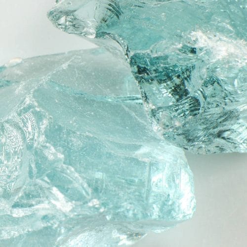 Crystal Teal Landscape Glass