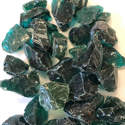Teal Landscape Glass