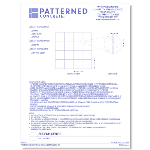 ARDESIA Split-Stone Series: PCRT 100