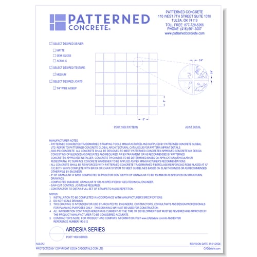 ARDESIA Split-Stone Series: PCRT 1850
