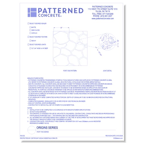 QUARRY Naturals Series: PCRT 7000 Series
