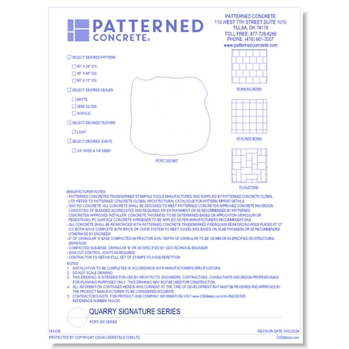 QUARRY Naturals Series: PCRT 200 Series 