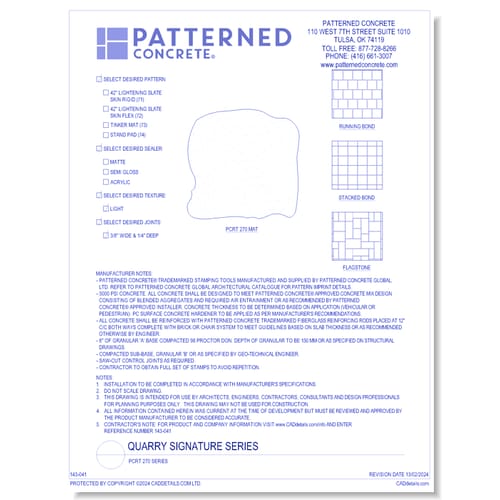 QUARRY Naturals Series: PCRT 270 Series