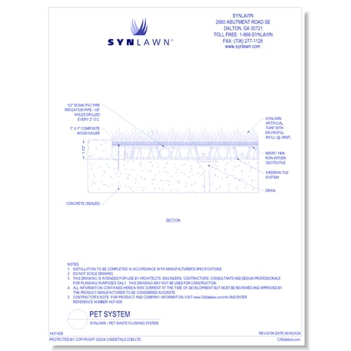 SYNLawn Pet Waste Flushing System