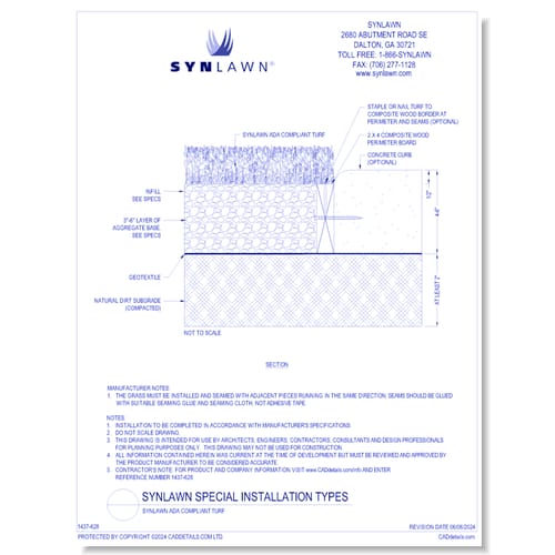 SYNLawn Special Installation Types - Synlawn ADA Compliant Turf