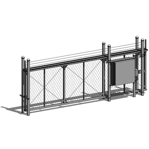 preview of TIGER Cantilever Slide Gate, Operator & Lock System - Chain Link