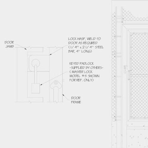 2150 Style D: Pre-hung Pedestrian Swing Gate