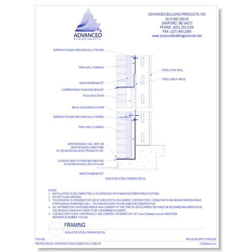 Insulated Steel Framing Detail