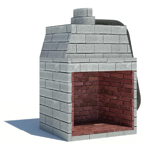 Isokern Direct Vent Gas Fireplace: Maximus Series - Front 48"