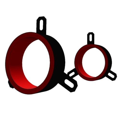 RED2 Wrap Strip Collar on 1"-4" plastic pipes through wall