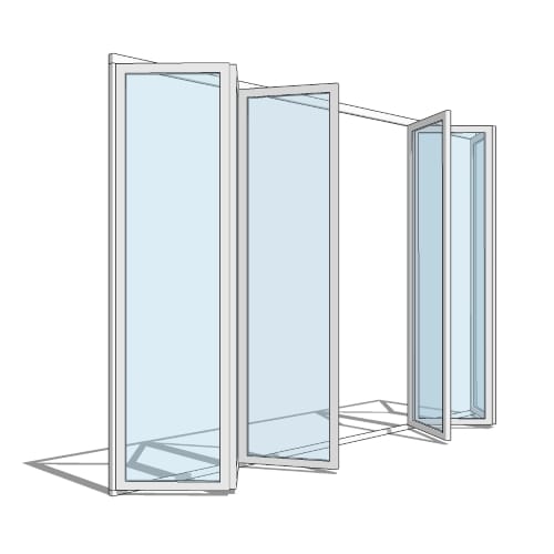 NanaWall® SL45: Monumental Aluminum Framed Folding / Paired Panel System