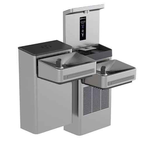 Model 1212S: Wall Mount Hi-Lo Indoor ADA Water Cooler with Bottle Filler