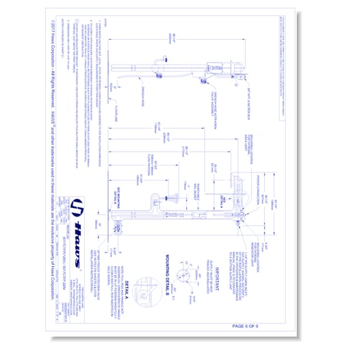 Model 8317CTFP: AXION® MSR Freeze-Protected Shower and Eye/Face Wash
