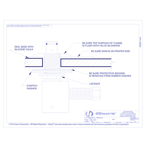 Model 7611: AXION® MSR Sink Mount Eye/Face Wash