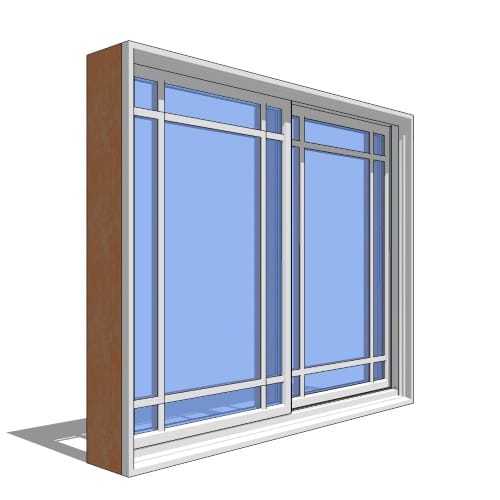 preview of Premium Series™ Window Revit Object: Double Slider