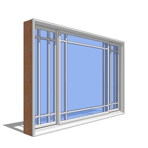 Premium Series™ Window Revit Object: Triple Slider