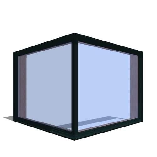 Contemporary Collection™ Door Revit Object: Direct Set Corner