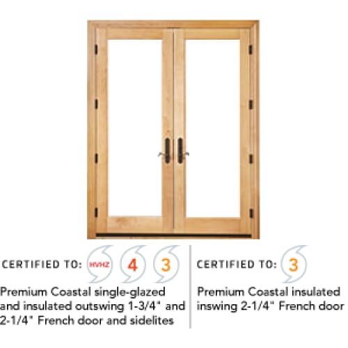 Premium Coastal Series Hinged Patio Door