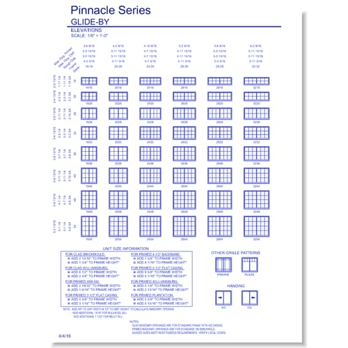 Pinnacle Clad Glide-By: Elevations