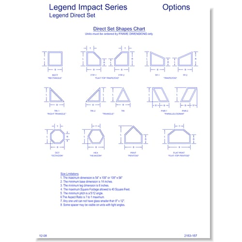 Legend Impact Direct Set: Elevations