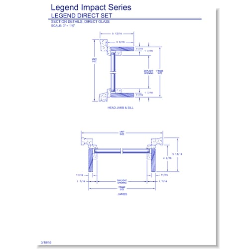 Legend Impact Direct Set: Section Details