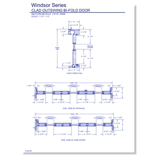 Windsor Bi-Fold: Section Details