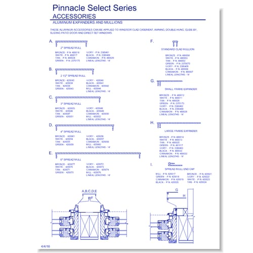 Pinnacle Select Accessories: Parts