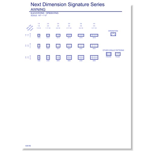 Next Dimension Signature Awning: Elevations