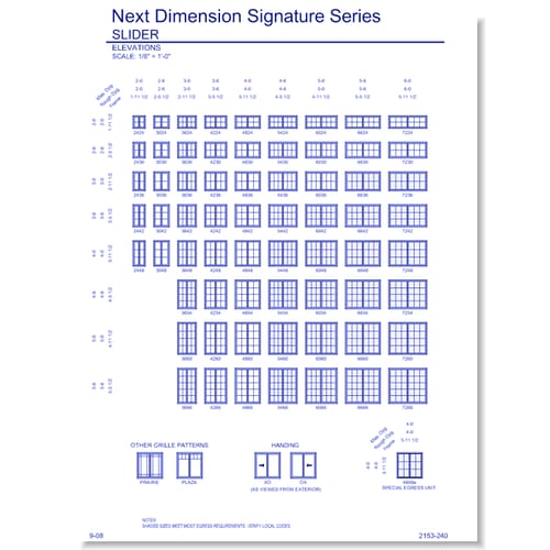 Next Dimension Signature Slider: Elevations