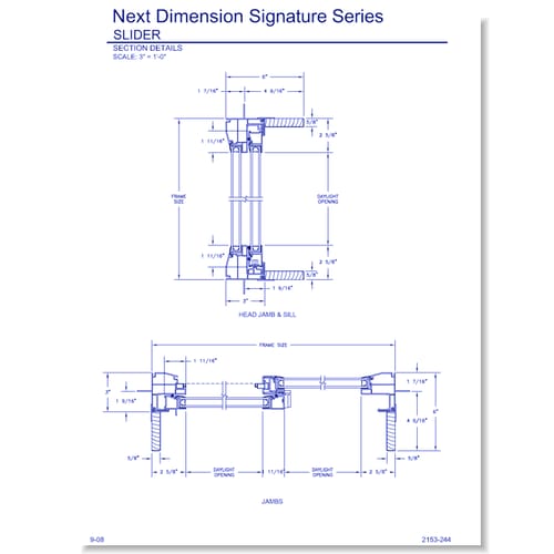 Next Dimension Signature Slider: Section Details