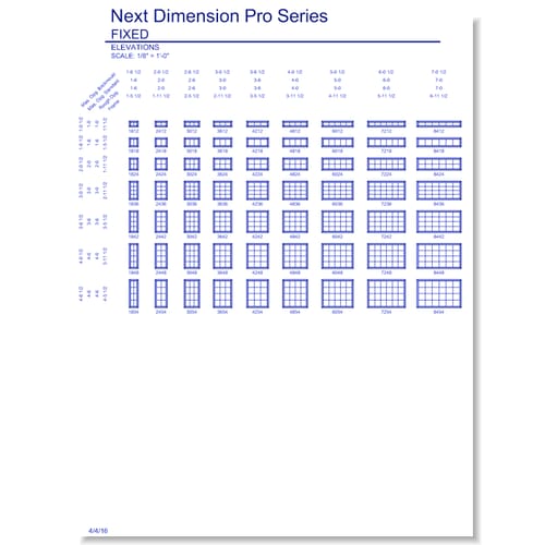 Next Dimension Pro Fixed: Elevations