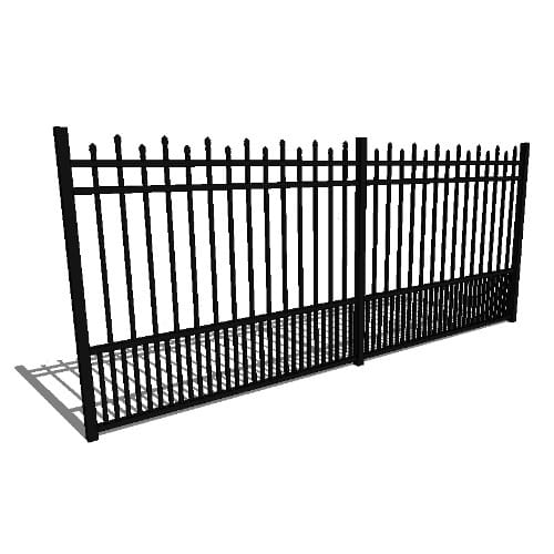 8' Industrial Newcastle Staggered 60" Puppy Picket (I8H604S0-2)