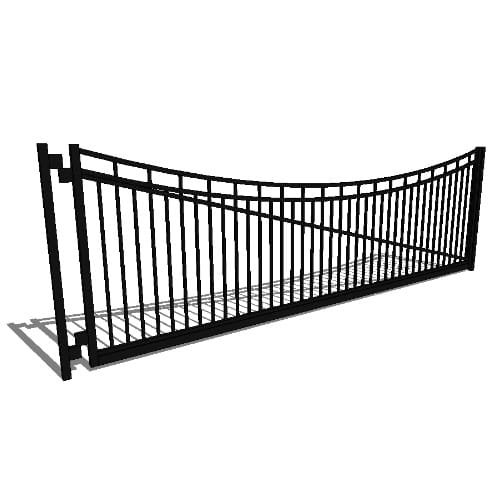 Single Gate Commercial Lexington 02 Arch 3-CH (GT###)