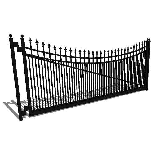 Single Gate Residential Orleans Quad 02 Arch 3-CH (GT02D192IV603)