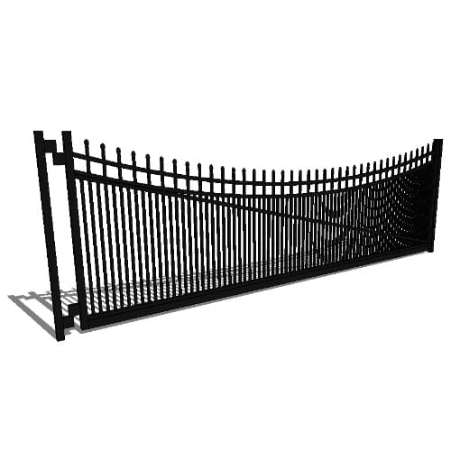 Single Gate Concealed Fastener Newcastle 02 Arch 3-CH (GT02D192CB603)